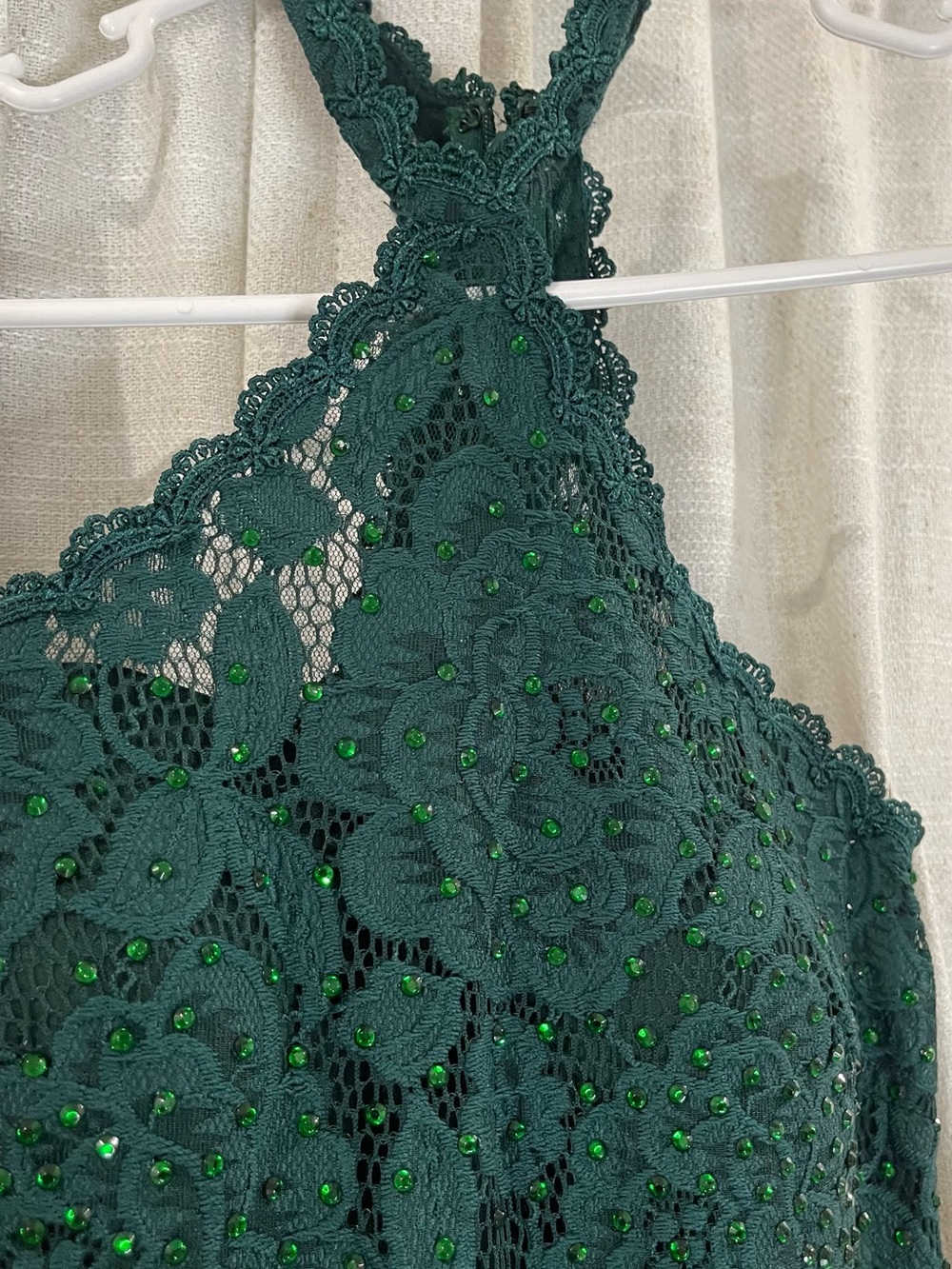 Betsy & Adam Deep Green Evening Dress - Picture 10 of 16